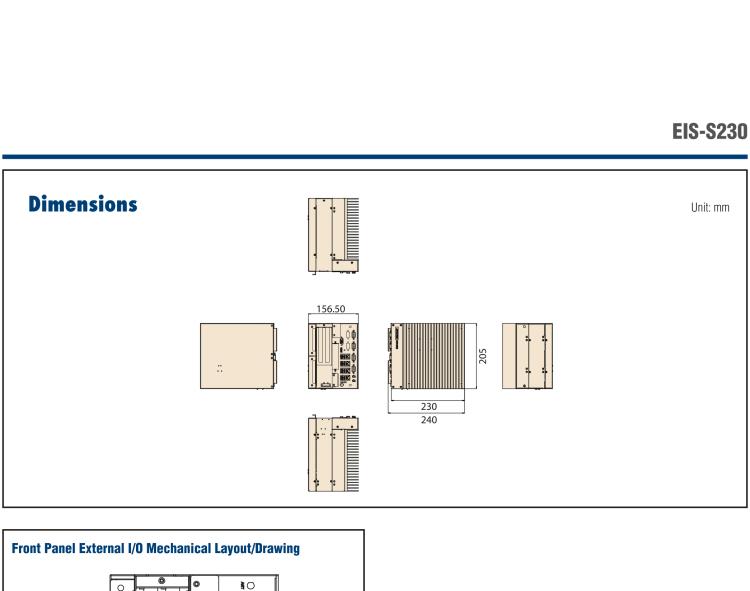 研華EIS-S230 研華 EIS-S230，邊緣計(jì)算系統(tǒng)服務(wù)器，支持Intel 第六代、第七代處理器，可選i3/i5/i7 Xeon CPU，DDR4 最高32GB，最多可支持4 x 2.5寸硬盤，具備豐富擴(kuò)展接口 4 x LAN，4 x COM，8 x USB，2 x PCIE。產(chǎn)品生命周期長(zhǎng)，穩(wěn)定可靠。