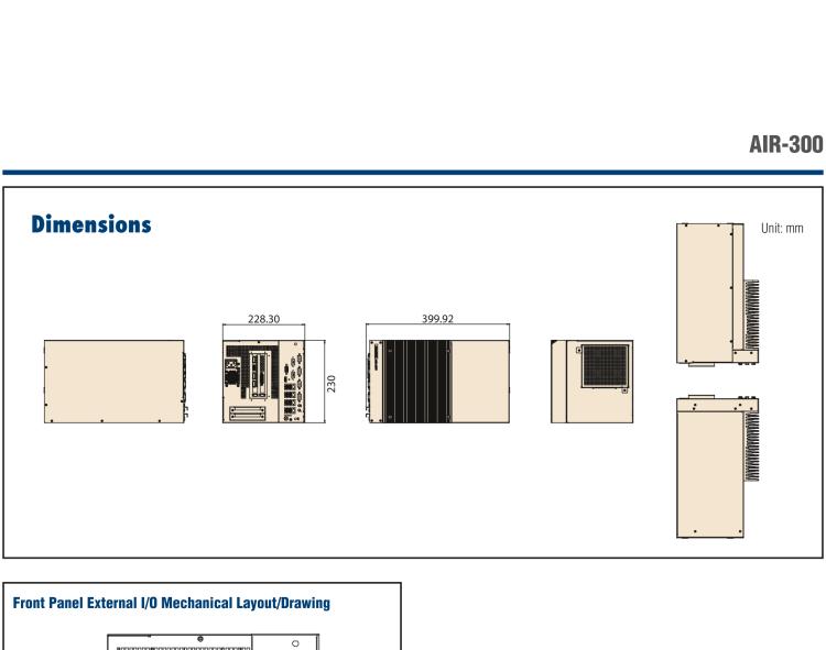 研華AIR-300 支持Intel Xeon / 6/7代Core?i3/i5/i7處理器，AI計算平臺，可擴展 PCIe x16 GPU全尺寸卡