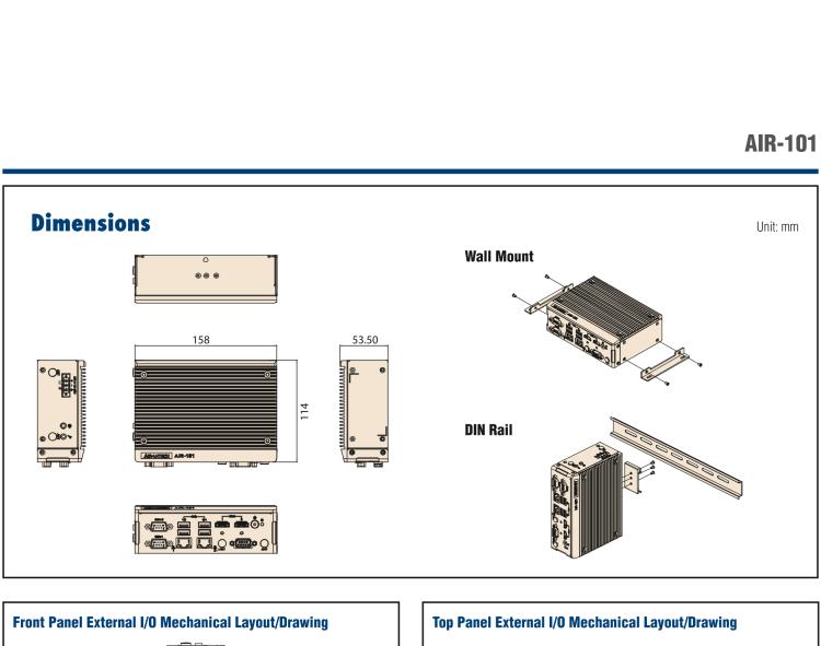 研華AIR-101 基于Intel Atom E3940處理器，AI計(jì)算平臺(tái)，內(nèi)置Myriad X VPU * 2