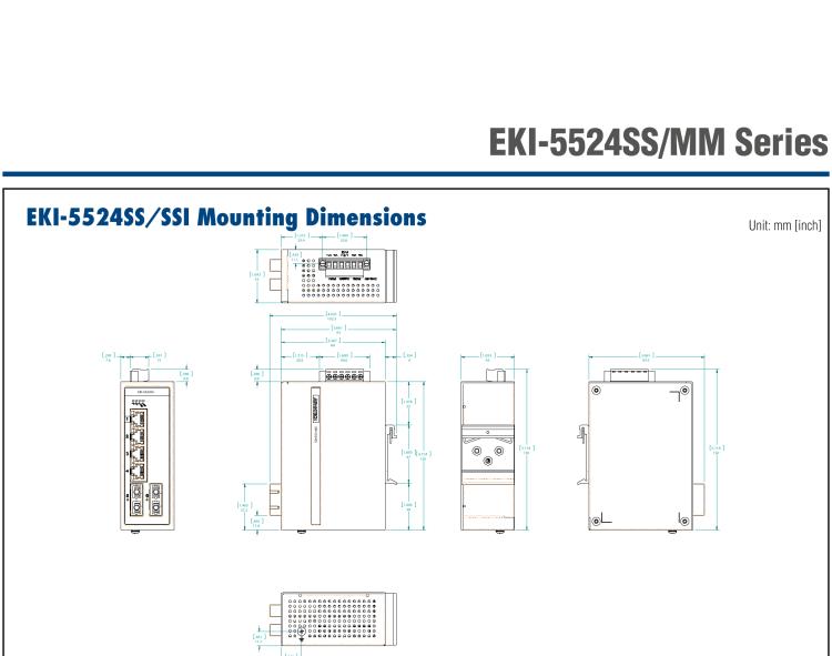 研華EKI-5524SSI-ST 2光4電百兆ProView(組態(tài))系列工業(yè)以太網(wǎng)交換機(jī)(包含單模/多模、SC/ST接口)