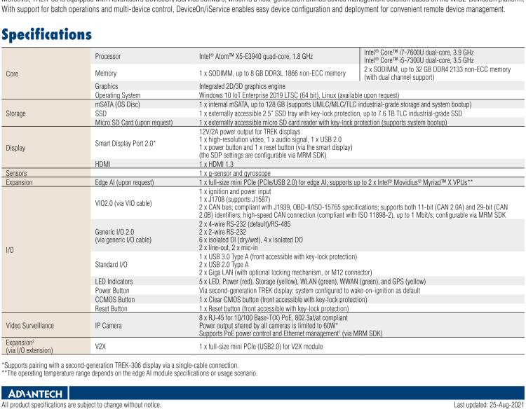 研華TREK-60 模組化車載AI平臺(tái)，用于車輛管理與視頻監(jiān)控