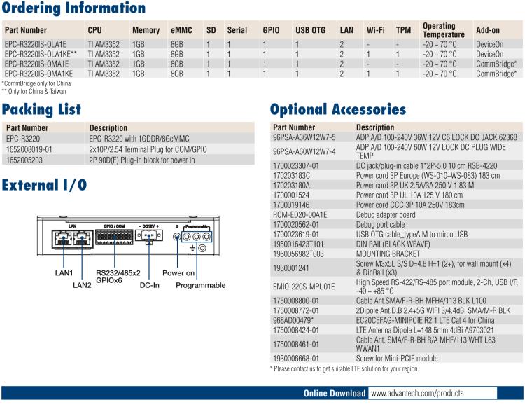 研華EPC-R3220 ARM架構邊緣智能網(wǎng)關，儲能/光伏/智慧燈桿應用首選