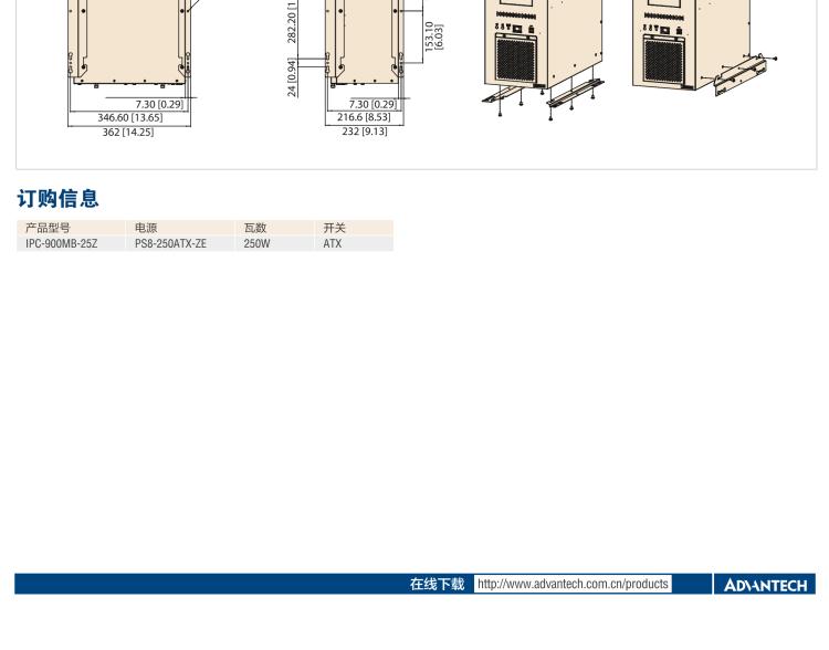 研華IPC-900 經(jīng)典款壁掛式機箱，支持ATX/uATX母板