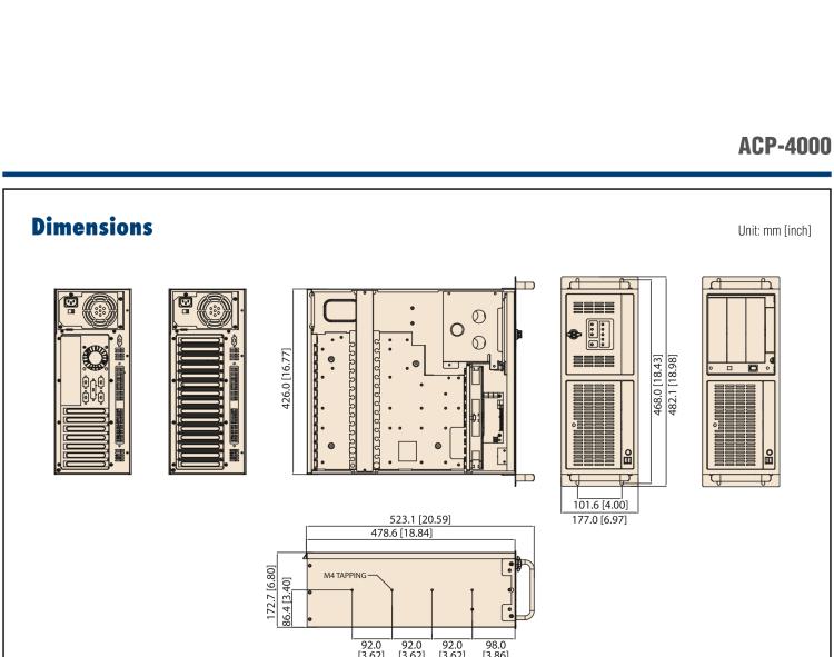 研華ACP-4000 4U上架式機(jī)箱，支持LED指示 & 聲音警報(bào)通知