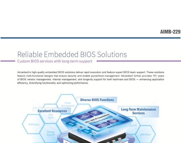 研華AIMB-229 板載AMD V2000系列8核/16線程CPU。視頻圖像處理性能強(qiáng)勁，接口豐富，超薄緊湊設(shè)計(jì)。