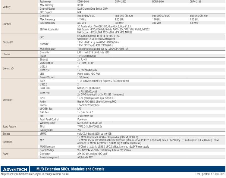 研華MIO-5373 第八代 Intel 低功耗高性能 超極本CPU 3.5寸嵌入式單板，性能提升40%