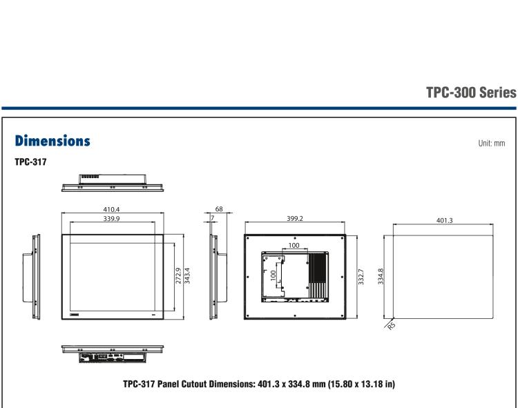 研華TPC-315 15英寸XGA TFT LED LCD觸摸屏電腦，搭載第八代Intel?Core? i3/ i5/ i7處理器，內(nèi)置8G DDR4 RAM