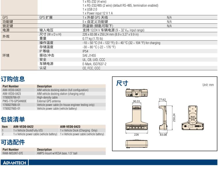 研華AIM-78H 10.1" 醫(yī)療平板電腦，搭載高通? 驍龍? 660 處理器, 安卓10