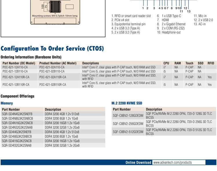 研華POC-621 高性能醫(yī)用一體機，可用于多種醫(yī)療應(yīng)用