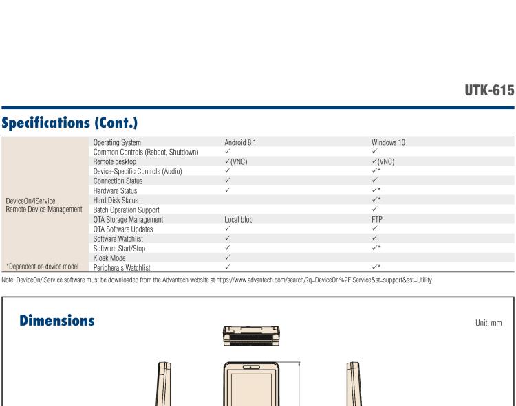 研華UTK-615 15.6" 迷你型自助服務終端，ARM Cortex-A17 RK3288