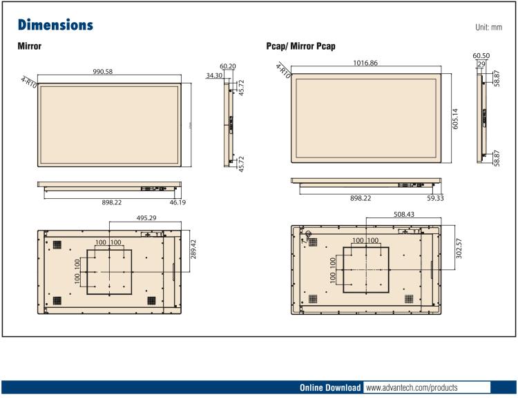 研華UTC-542F 42.6" 多功能觸控一體機(jī)，內(nèi)置Intel? Skylake Core i5-6300U