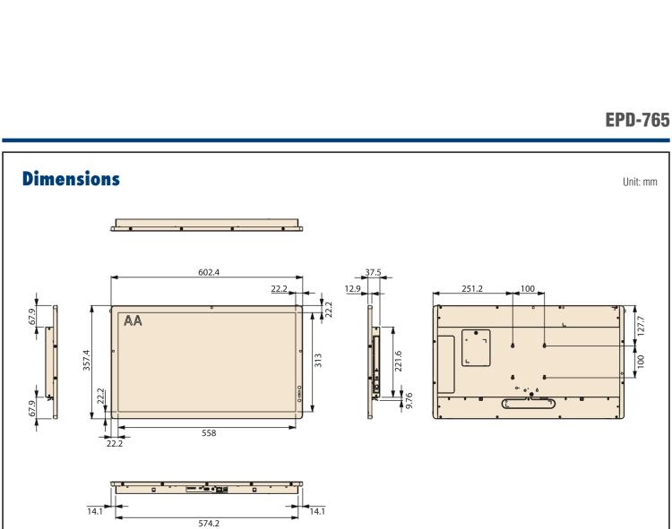 研華EPD-765 25.3 寸全彩電子紙顯示設(shè)備