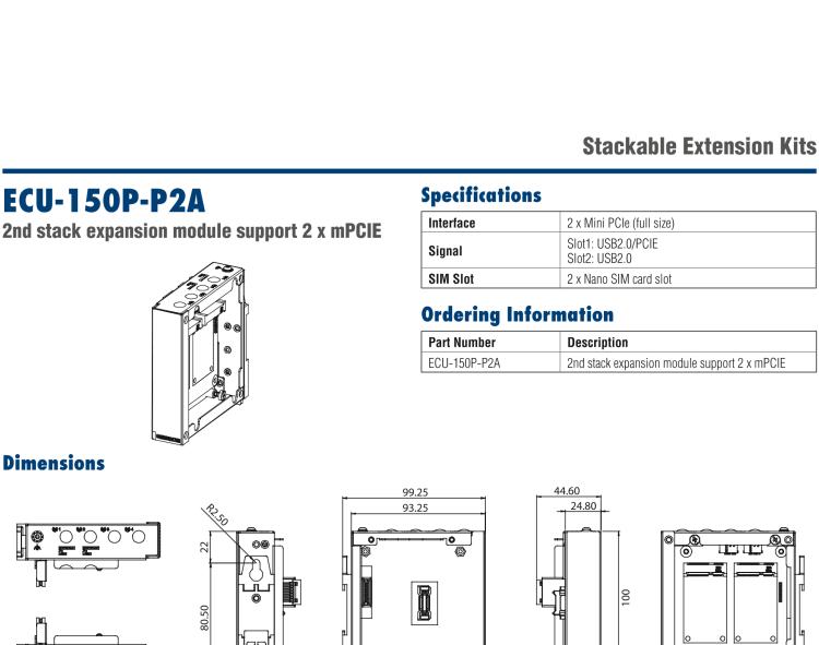 研華ECU-150 NXP i.MX8M 四核 A53高性能5G網(wǎng)關 2 x LAN, 2 x COM, 1 x USB