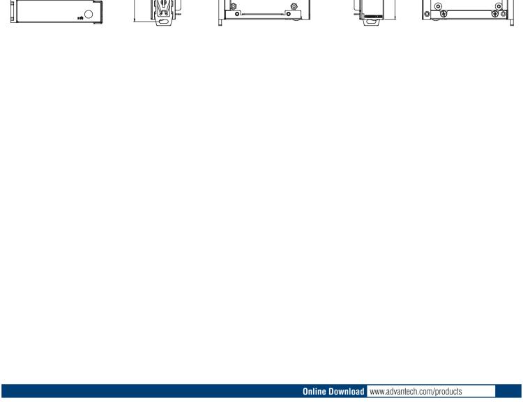 研華ECU-150 NXP i.MX8M 四核 A53高性能5G網(wǎng)關 2 x LAN, 2 x COM, 1 x USB