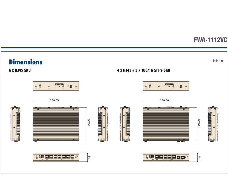 研華FWA-1112VC 用于不同部署的無風(fēng)扇網(wǎng)絡(luò)應(yīng)用平臺(tái)